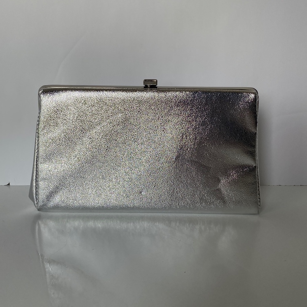 Vintage Silver Clutch with Chain Handle